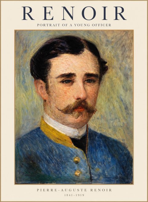 Renoir Portrait of a Young Officer No1 - Juliste