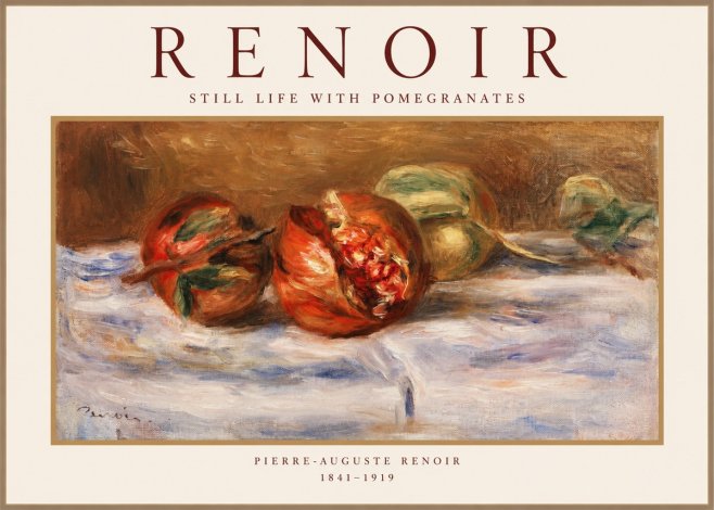 Renoir Still Life with Pomegranates No1 - Juliste