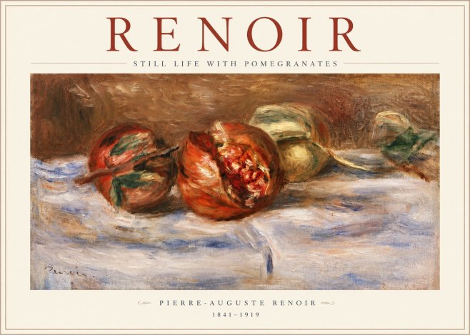 Renoir Still Life with Pomegranates No3 - Juliste