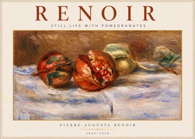 Renoir Still Life with Pomegranates No4 - Juliste