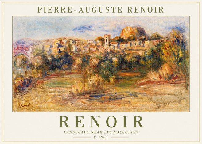 Renoir Landscape Near Les Collettes No2 - Juliste