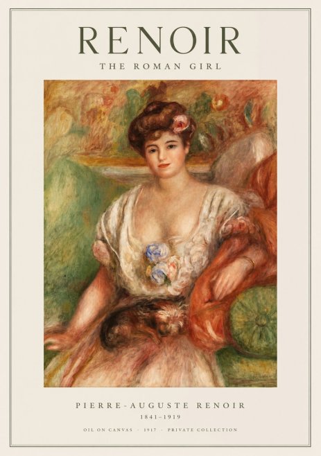 Renoir The Roman Girl No1 - Juliste