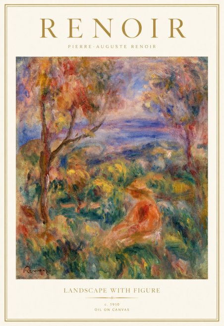 Renoir Landscape with Figure No1 - Juliste