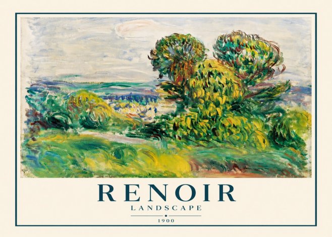 Renoir Landscape (Trees and Hills) No2 - Juliste