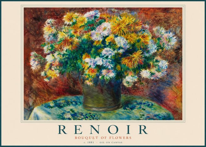 Renoir Bouquet of Flowers IV No2 - Juliste