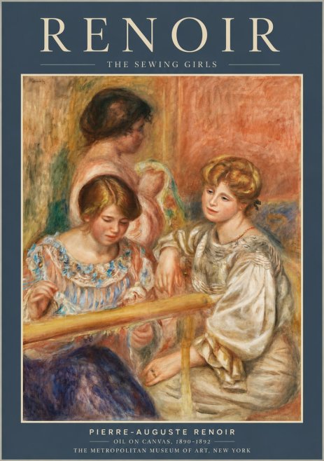 Renoir The Sewing Girls No3 - Juliste