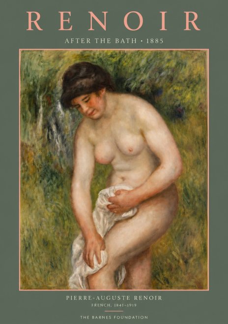 Renoir After the Bath No4 - Juliste