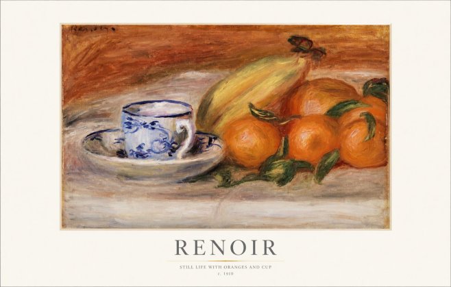 Renoir Still Life with Oranges and Cup No1 - Juliste