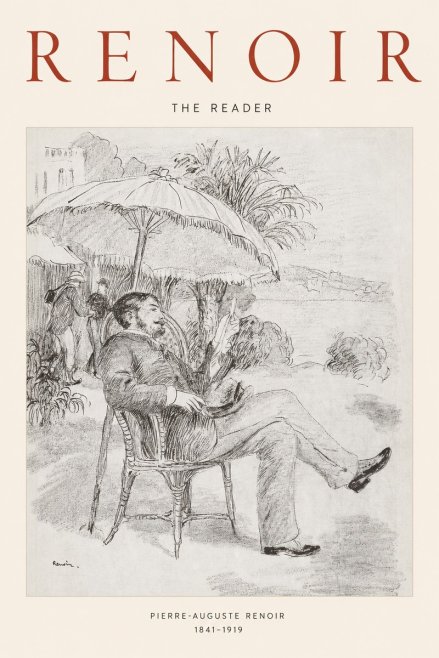 Renoir The Reader II No1 - Juliste