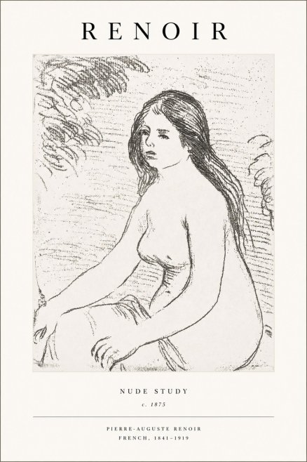 Renoir Nude Study No1 - Juliste