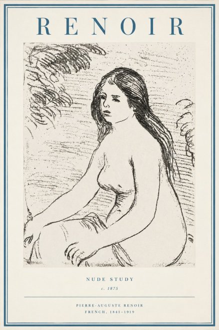 Renoir Nude Study No2 - Juliste