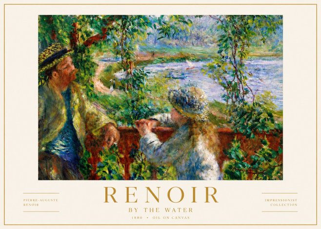 Renoir By the Water No5 - Juliste