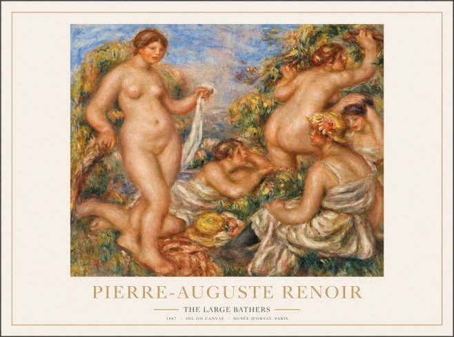 Renoir The Large Bathers No1 - Juliste