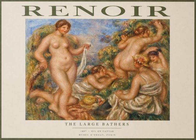 Renoir The Large Bathers No2 - Juliste