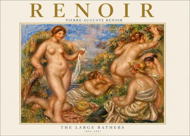 Renoir The Large Bathers No4 - Juliste