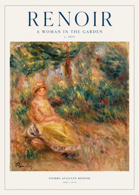Renoir A Woman in the Garden No1 - Juliste