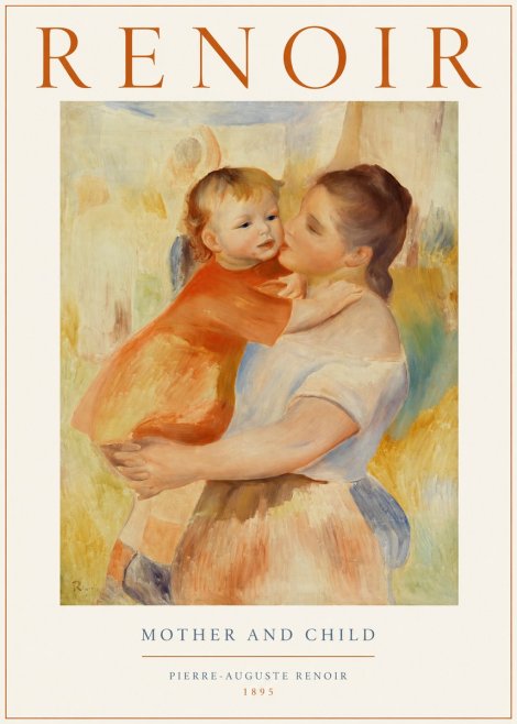 Renoir Mother and Child No1 - Juliste