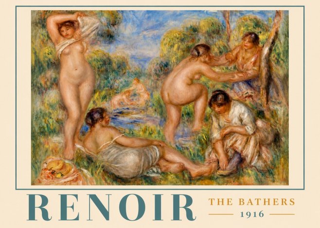 Renoir The Bathers III No2 - Juliste
