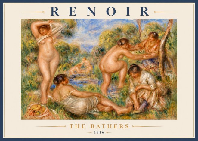 Renoir The Bathers No6 - Juliste