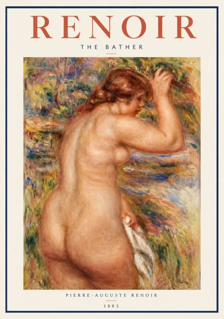 Renoir Bather No3 - Juliste