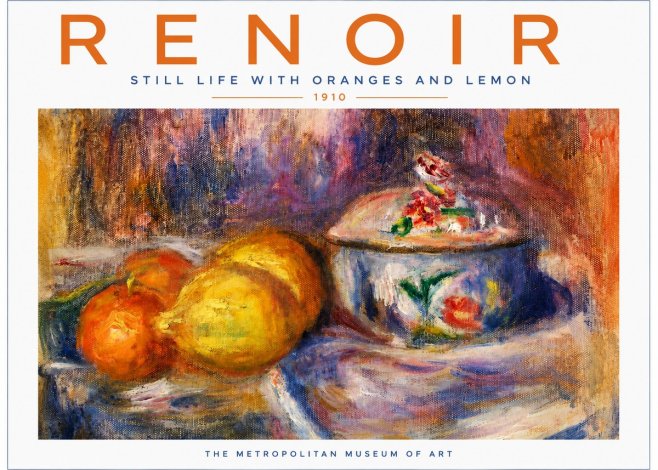 Renoir Still Life with Oranges and Lemon No2 - Juliste