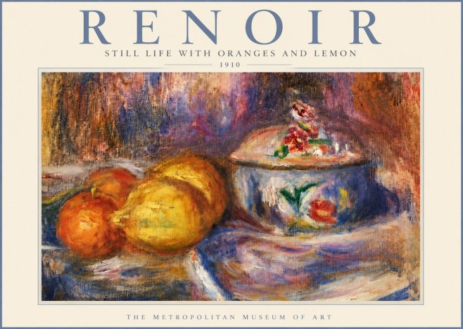 Renoir Still Life with Oranges and Lemon No3 - Juliste