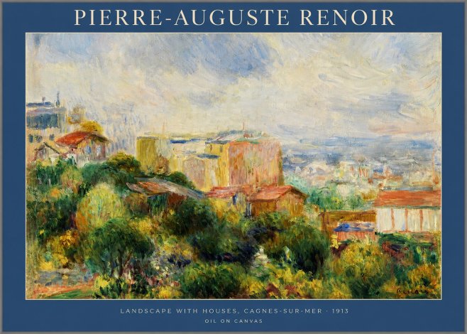 Renoir View of Cagnes No2 - Juliste
