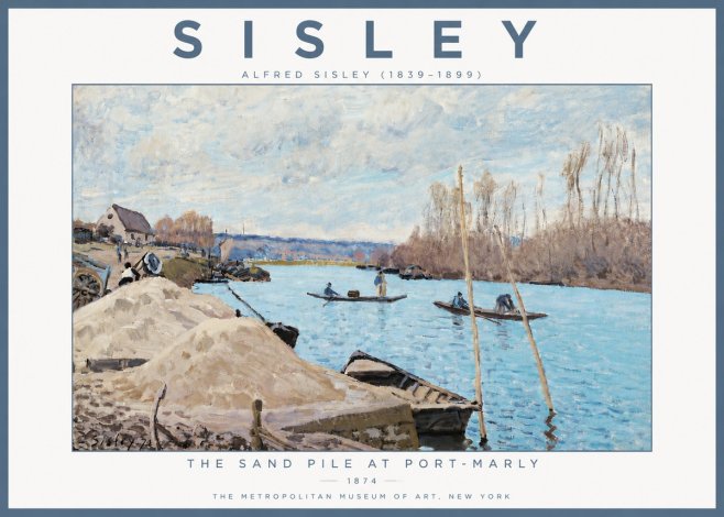 Sisley The Sand Pile at Port-marly No5 - Juliste