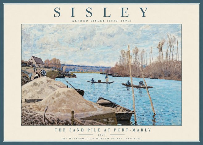 Sisley The Sand Pile at Port-marly No6 - Juliste