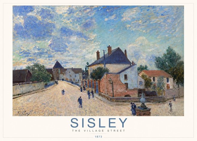 Sisley The Village Street No3 - Juliste
