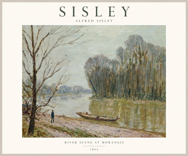 Sisley River Scene at Morangis No1 - Juliste