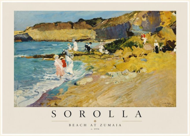 Sorolla Beach at Zumaia No3 - Juliste