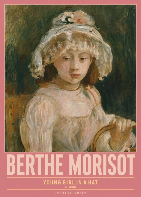 Berthe Morisot Young Girl in a Hat No2 - Juliste