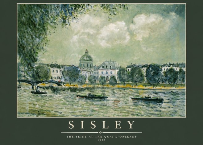 Sisley The Seine at the Quai D'orléans No3 - Juliste