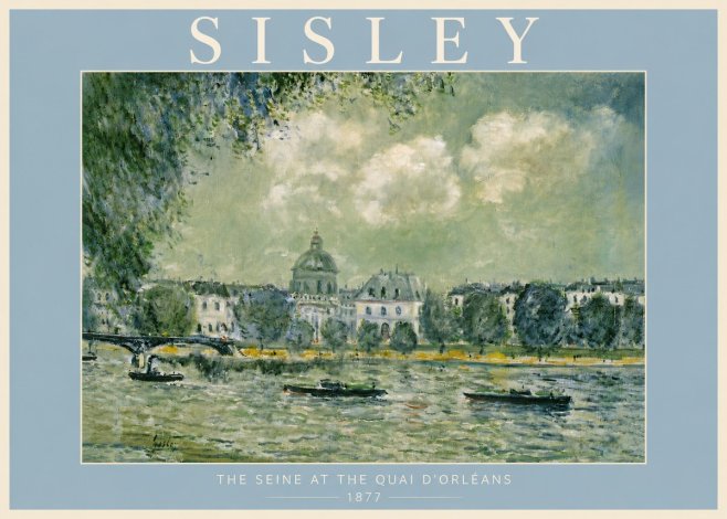 Sisley The Seine at the Quai D'orléans No4 - Juliste