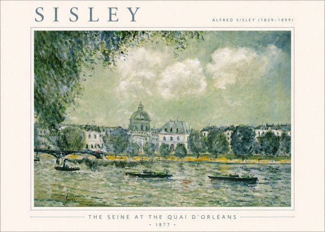 Sisley The Seine at the Quai D'orléans No6 - Juliste