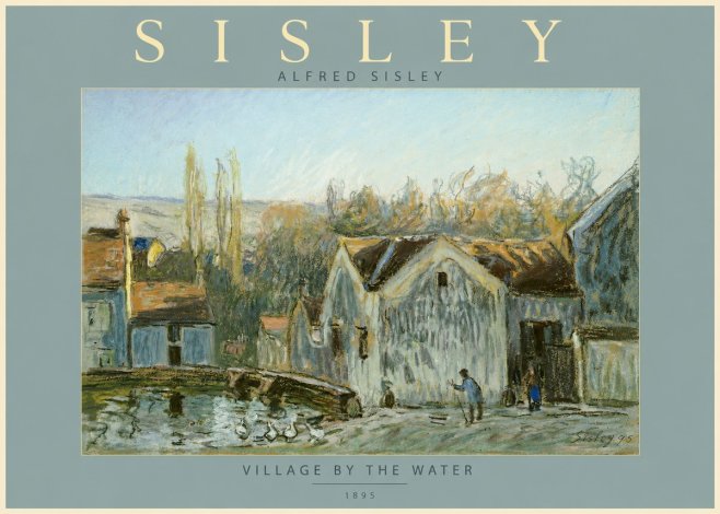 Sisley Village by the Water No2 - Juliste