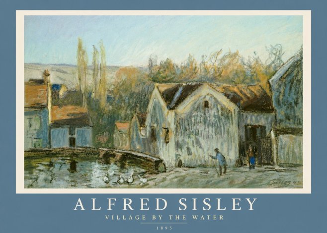 Sisley Village by the Water No4 - Juliste