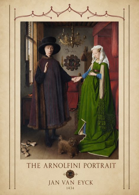 Jan van Eyck The Arnolfini Portrait VI No4 - Juliste
