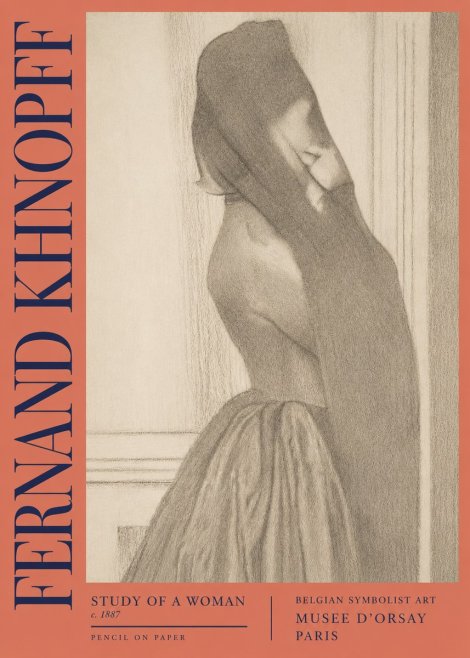 Fernand Khnopff Study of a Woman No2 - Juliste