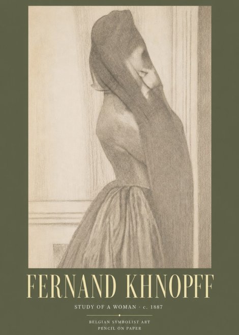 Fernand Khnopff Study of a Woman No3 - Juliste