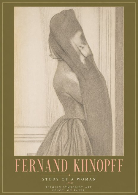 Fernand Khnopff Study of a Woman No6 - Juliste
