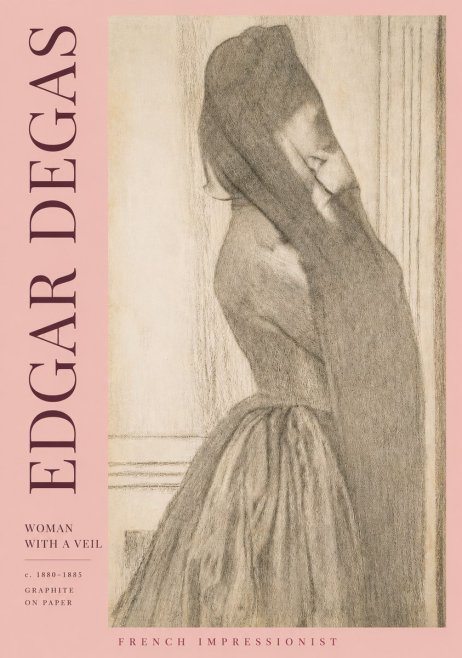 Edgar Degas Woman with a Veil No3 - Juliste