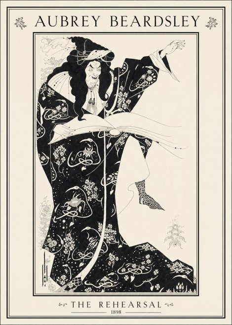 Aubrey Beardsley The Rehearsal No1 - Juliste
