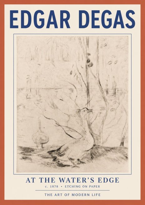 Edgar Degas At the Water's Edge No2 - Juliste