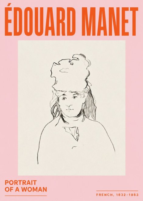 Édouard Manet Portrait of a Woman No5 - Juliste