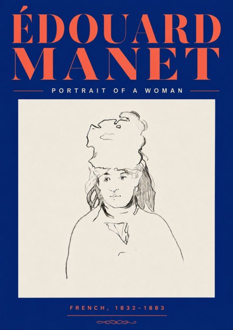 Édouard Manet Portrait of a Woman No6 - Juliste