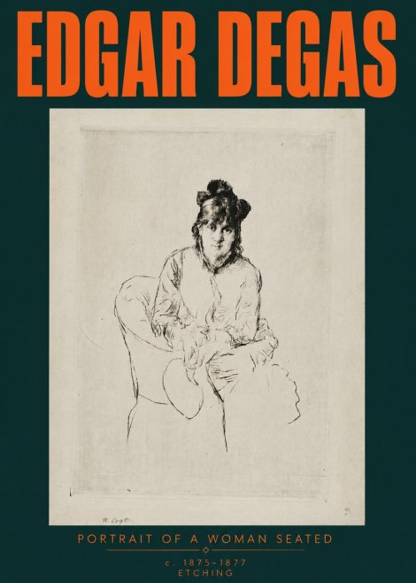Edgar Degas Portrait of a Woman Seated No3 - Juliste