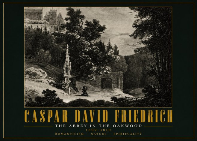 Caspar David Friedrich The Abbey in the Oakwood No5 - Juliste