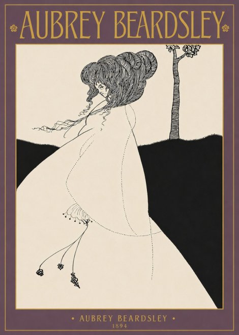 Aubrey Beardsley The Pallid Princess No2 - Juliste